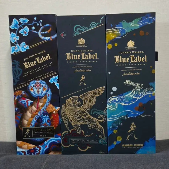 [BUNJANG] Johnnie Walker Artist Collaboration Empty Bottles (James Jean, Tiger, Angel Chen) / 조니워커 제임스 장/호랑이/앤젤 첸 위스키 공병