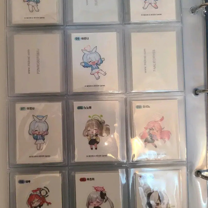 [BUNJANG] Blue Archive 53-Piece Sticker Bundle Set / 블루아카이브 띠부씰 53장 일괄 판매합니다.