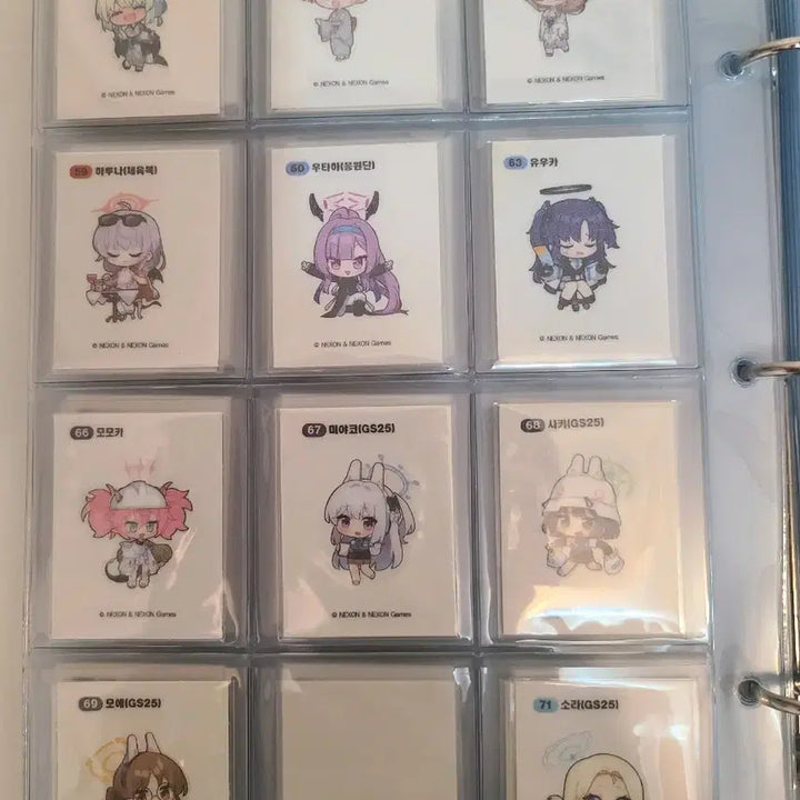 [BUNJANG] Blue Archive 53-Piece Sticker Bundle Set / 블루아카이브 띠부씰 53장 일괄 판매합니다.