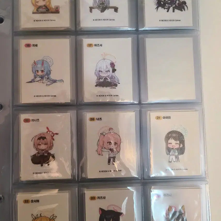 [BUNJANG] Blue Archive 53-Piece Sticker Bundle Set / 블루아카이브 띠부씰 53장 일괄 판매합니다.