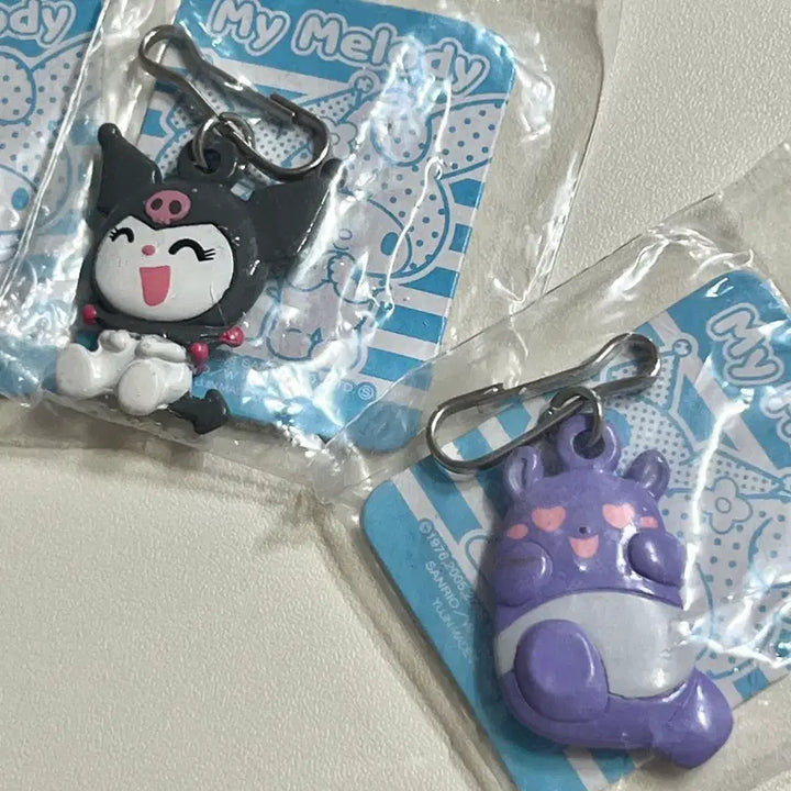 [BUNJANG] Sanrio Classic My Melody Kuromi Keychain Set / 고전 마이멜로디 쿠로미 키링 세트 고전키티