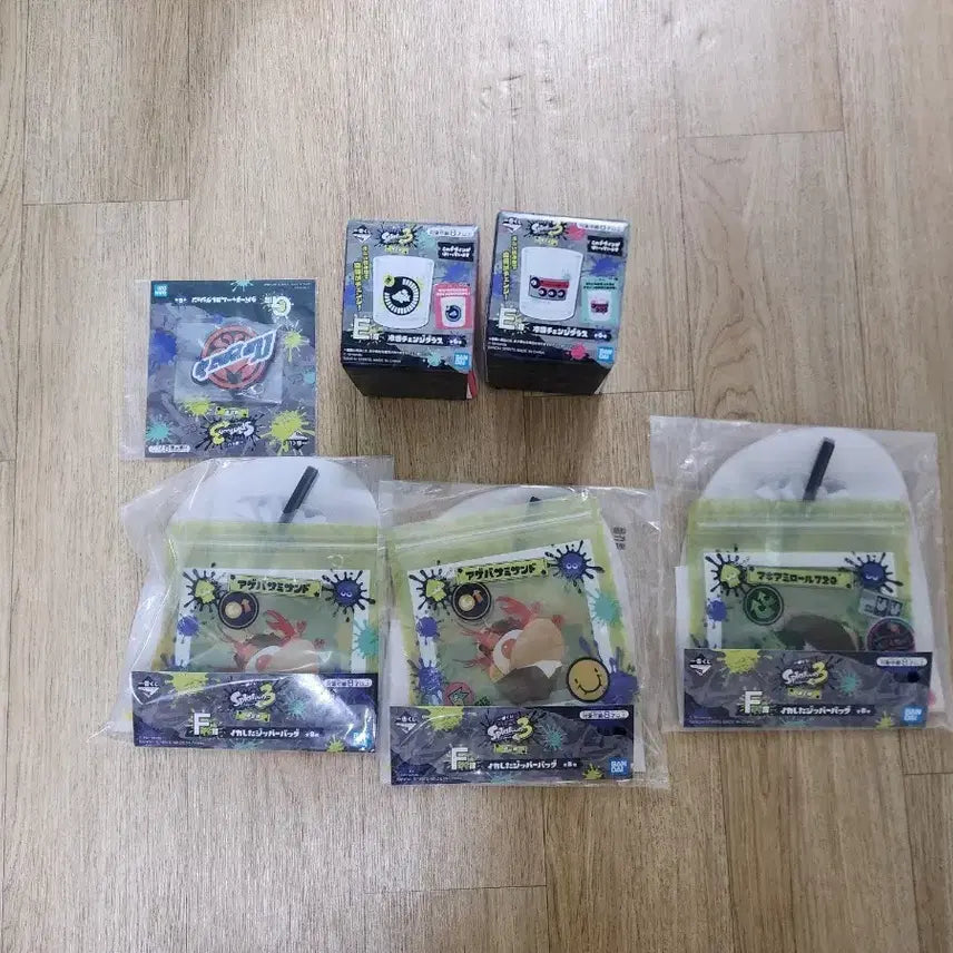 [BUNJANG] Splatoon 3 Ichiban Kuji Prize E Cup Bundle Set (Sealed) / 미개봉 일괄) 제일복권 스플래툰3  E상 컵 +@