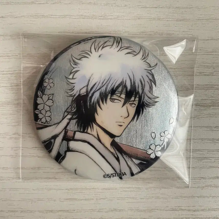 [BUNJANG] Gintama Gintoki White Night Warrior Badge / 은혼 긴토키 뱃지 백야차
