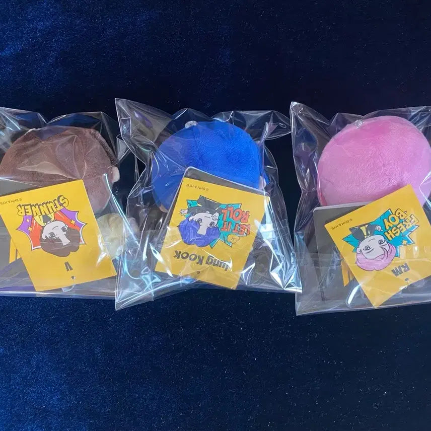 [BUNJANG] BTS TinyTAN Butter Mascot Plush Set (RM, Jung Kook, V) / BTS TinyTAN 모아플러스 마스코트 누이 butter 3종 일괄