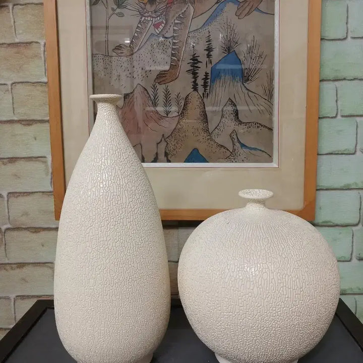 [BUNJANG] Ye Sung Kim Jin Hak Water Drop Ceramic Set (2 pcs) / 물방울도자기  2개 세트. 예성  김진학