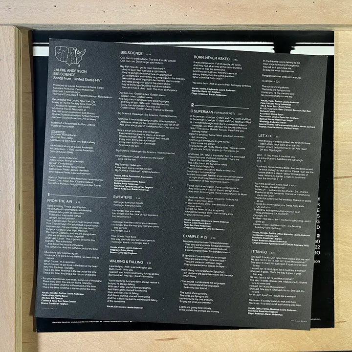 [BUNJANG] Laurie Anderson Big Science 1982 LP / Laurie Anderson Big Science 일본 1982년 LP