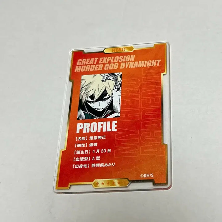 [BUNJANG] My Hero Academia Status Card Set 2 Bakugo / 히로아카 스테이터스 카드 2탄 바쿠고
