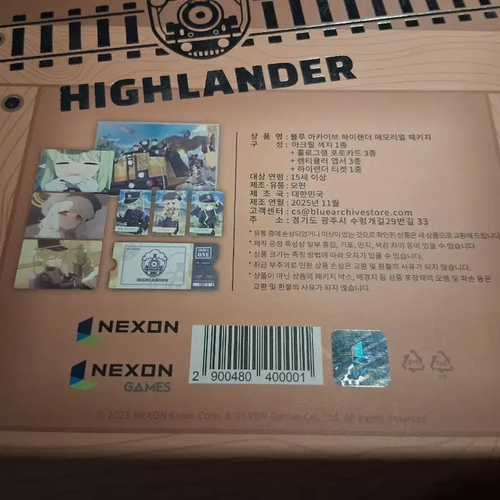[BUNJANG] Blue Archive Memorial Highlander Package / 블루아카이브 메모리얼 하이랜더 패키지