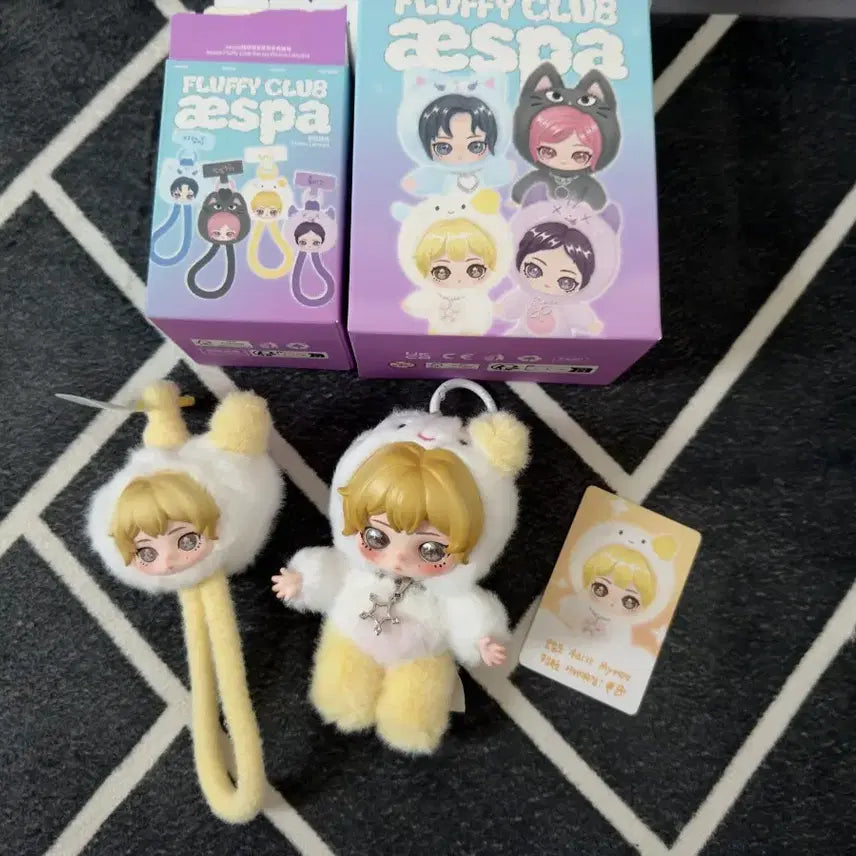 [BUNJANG] Pop Mart aespa Fluffy Doll Winter Bundle Set with Keyring + Strap (Unsealed) / 팝마트 에스파 플러피 인형 윈터  뭉탱이 키링 + 스트랩 단순개봉