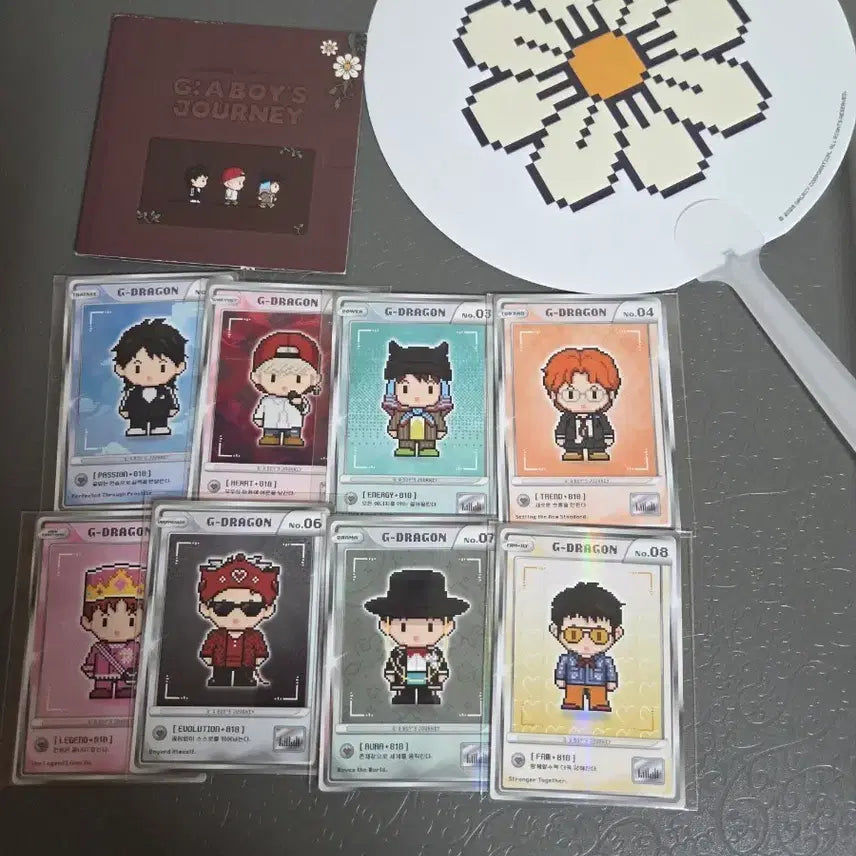 [BUNJANG] G-Dragon Popup Character Photocard Set (8 Types) Bundle Set / 지드래곤 지디 팝업 캐릭터 포토카드 8종 포카세트 일괄