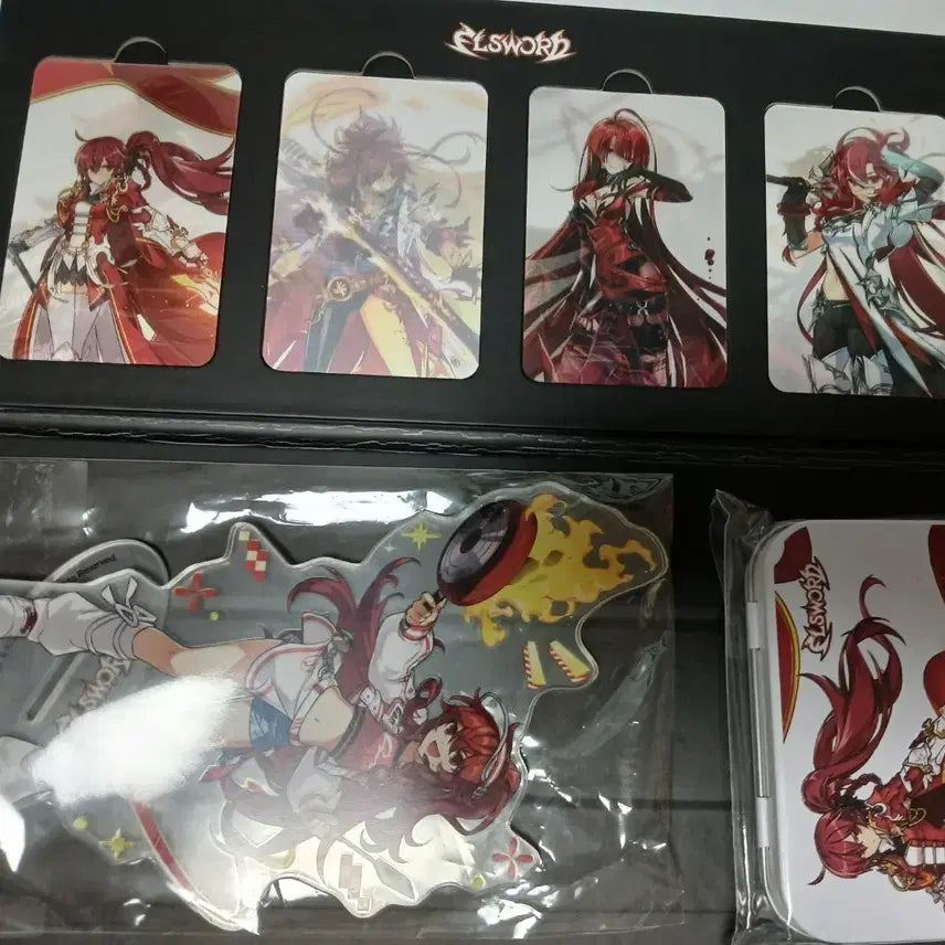 [BUNJANG] Elsword Elisis Dyna Acrylic Stand Bundle Set / (오늘까지)엘소드 엘리시스 다이너 아크릴 스탠드+렌티큘러+키캡+띠부씰 일괄
