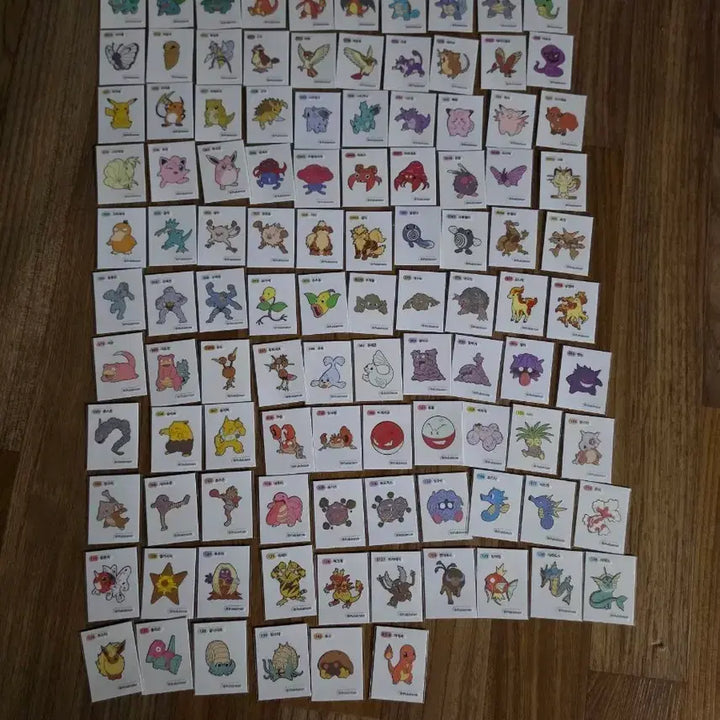 [BUNJANG] Pokemon Sticker Collection (Gen 1 &amp; 2) - 200pcs Bundle / 포켓몬 띠부씰 1세대 106장 2세대 94장 총 200장 일괄판매합니다