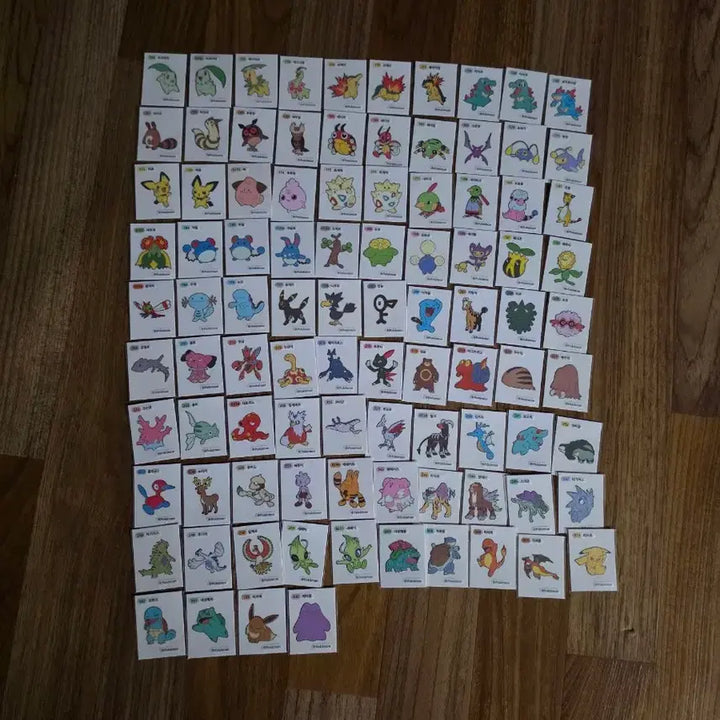 [BUNJANG] Pokemon Sticker Collection (Gen 1 &amp; 2) - 200pcs Bundle / 포켓몬 띠부씰 1세대 106장 2세대 94장 총 200장 일괄판매합니다