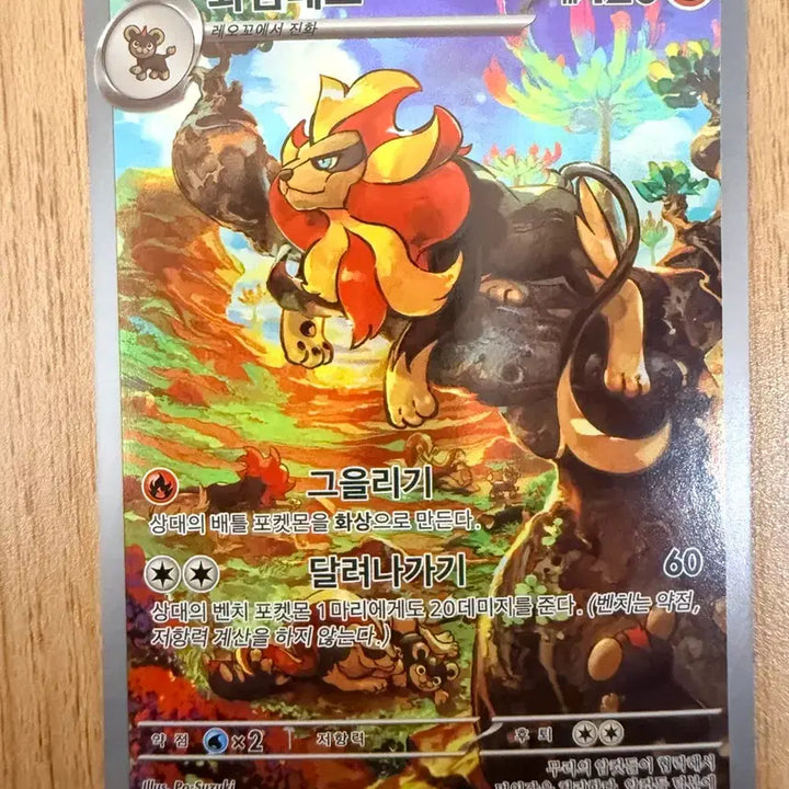 [BUNJANG] Pokemon Card Triple Beat Arcanine SV1A 077 AR / 포켓몬 카드 트리플렛비트 화염레오 sv1a 077 AR