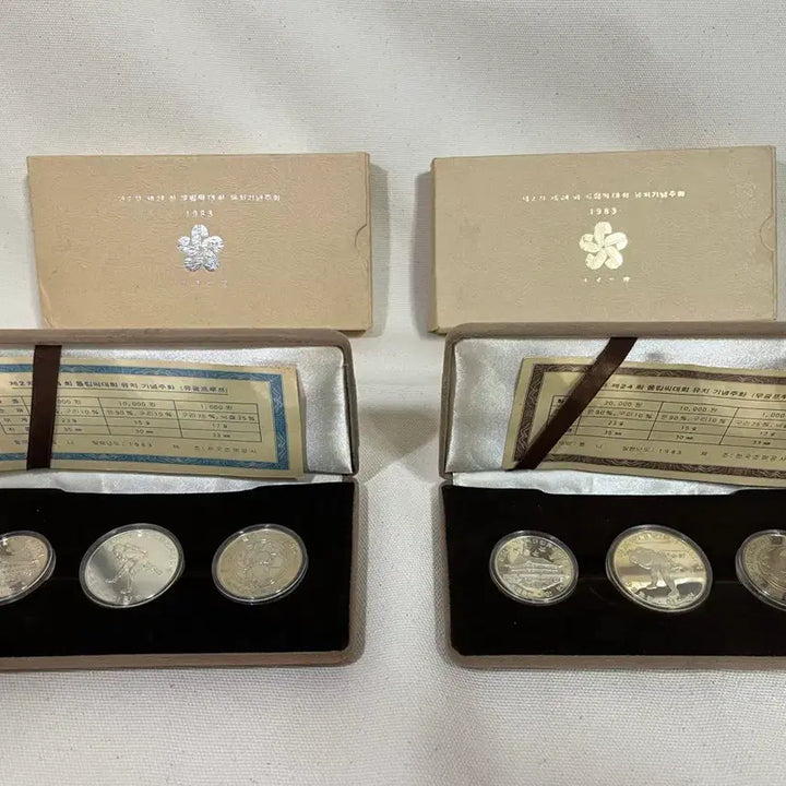 [BUNJANG] 1983 Seoul Olympics Bid Commemorative Coin Set (2 Sets) / 1983년 제 24회 서울올림픽 유치기념주화 2set