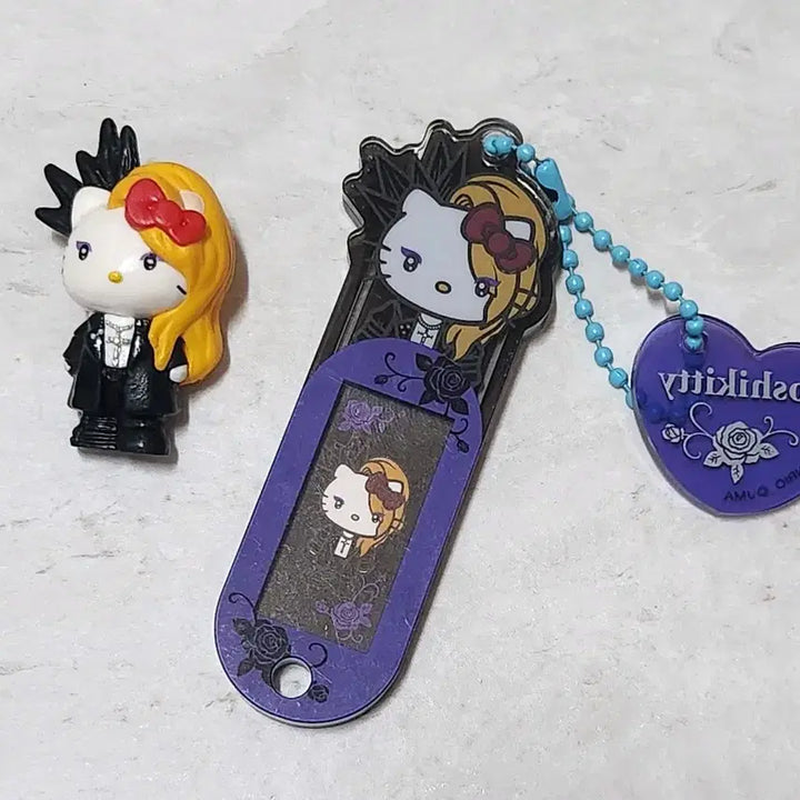 [BUNJANG] 2023 Sanrio Character Awards Yoshikitty Name Keychain &amp; Mini Figure Candy Toy / 23년 산리오 캐릭터대상 요시키티 네임키링&amp;식완 미니 피규어