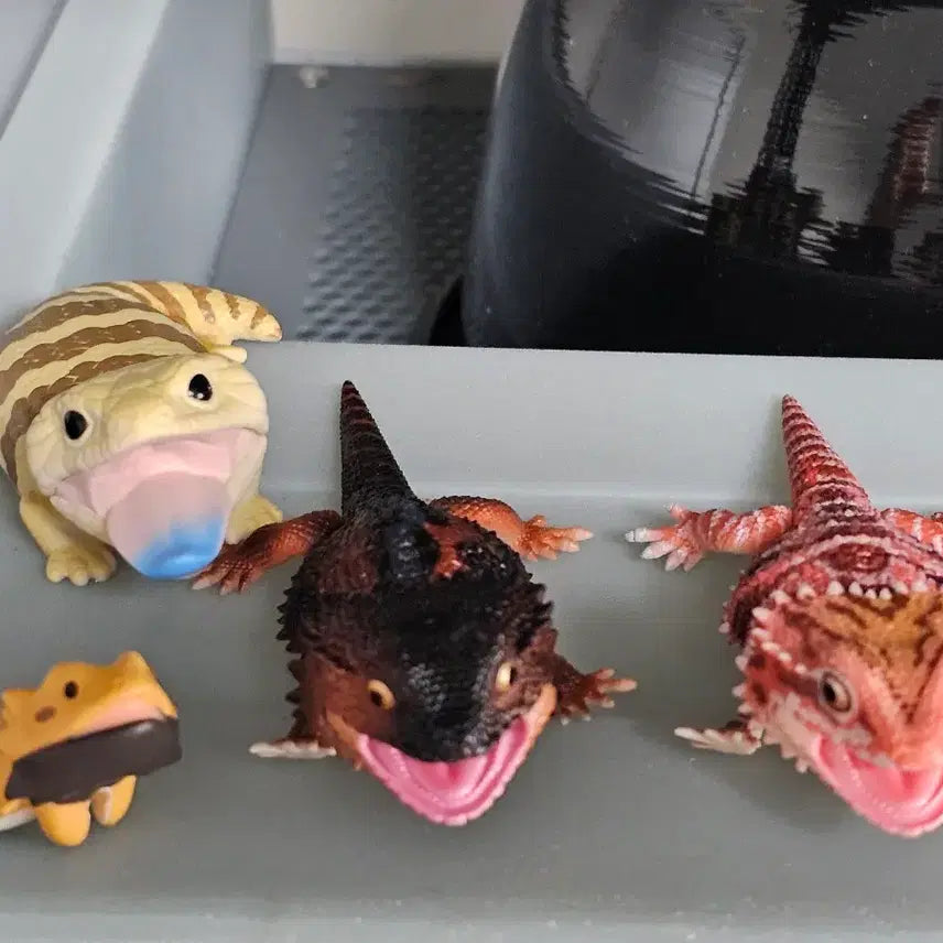 [BUNJANG] Bearded Dragon Figure Set (3 Types) / 비어디드레곤 피규어 3종