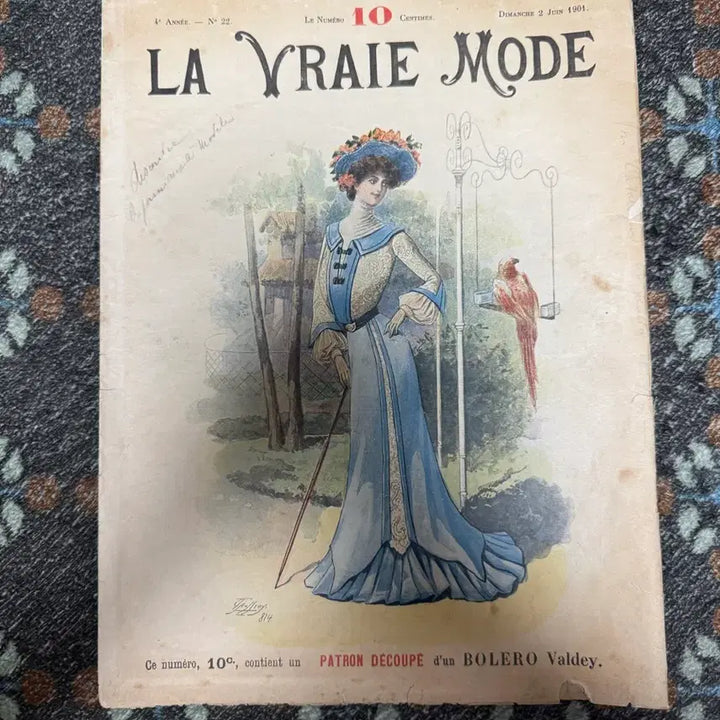 [BUNJANG] La Vraie Mode 1901 French Vintage Ephemera / 라 모드 1901년 12월 2일 발행 프랑스 빈티지 지류
