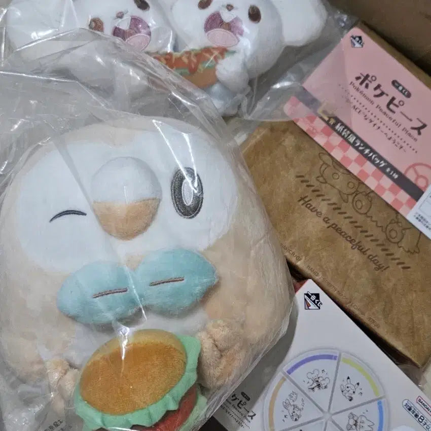 [BUNJANG] Pokemon Pocket Monsters Pocket Piece Kuji Upper Prize Bundle Includes Sentret and Rowlet and Skowlet / 포켓몬스터 포켓피스 쿠지 상위상 일괄 두리쥐 나몰빼미
