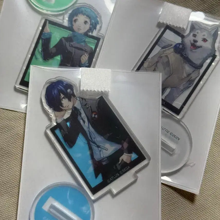 [BUNJANG] Persona 3 Reload Acrylic Stand Bundle Set - Protagonist, Makoto Yuki, Fuuka Yamagishi, Koromaru / 일괄 미사용 페르소나3 리로드 아크릴 스탠드 유키 마코토 주인공 삼주+야마기시 후카+코로마루