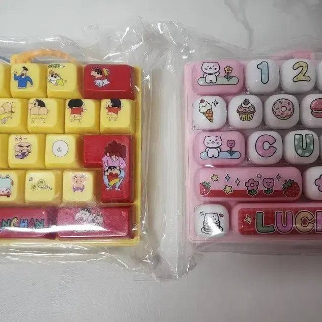 [BUNJANG] Crayon Shin-chan &amp; Kitty Cat Keycap Set / 짱구 키캡 / 키티 고양이 키캡