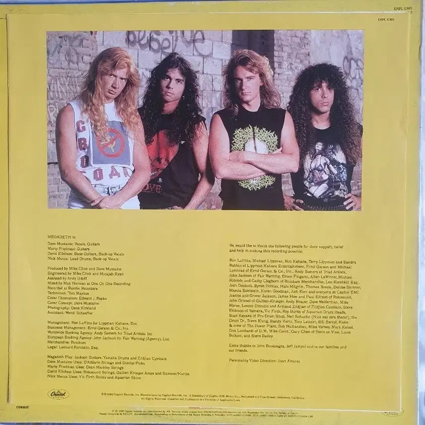 [BUNJANG] Megadeth Rust in Peace LP (2024 Reissue) / MEGADETH - RUST IN PEACE LP(계몽사)
