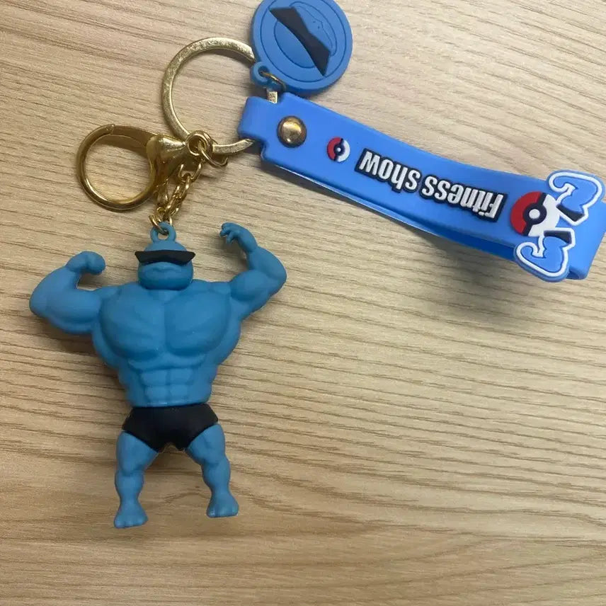 [BUNJANG] Muscle Squirtle Keychain / 근육 꼬부기 키링