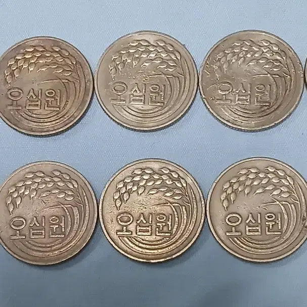 [BUNJANG] 1982 50 Won Coin Bundle (10 pcs) / 1982년 50원 10개 일괄