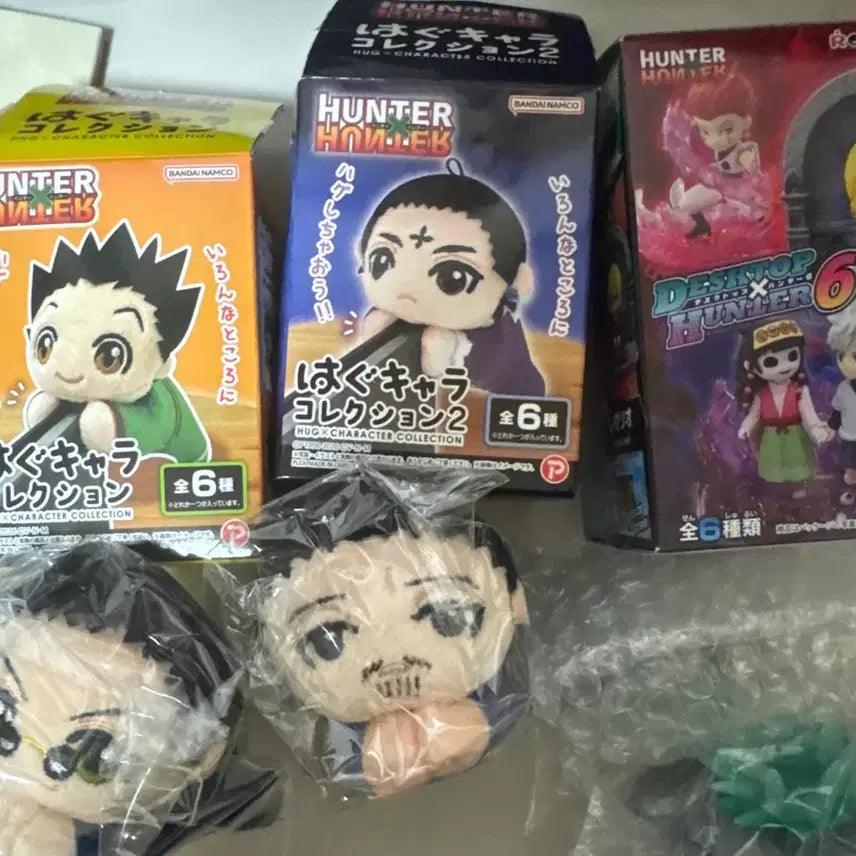[BUNJANG] Hunter x Hunter Bundle Set Leorio Nobunaga Hug Character Desktop Figures (Sealed) / 헌터헌터 일괄 허그캬라 데스크탑 레오리오 노부나가 미개봉 판매