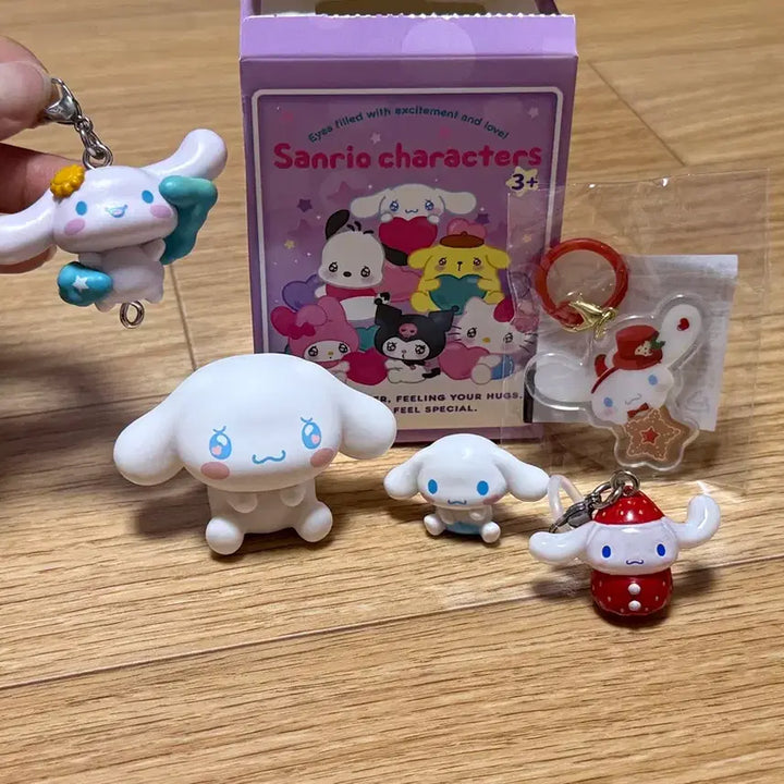 [BUNJANG] Sanrio Cinnamoroll Keychain 5-Piece Set / 산리오 시나모롤 키링 5종 세트