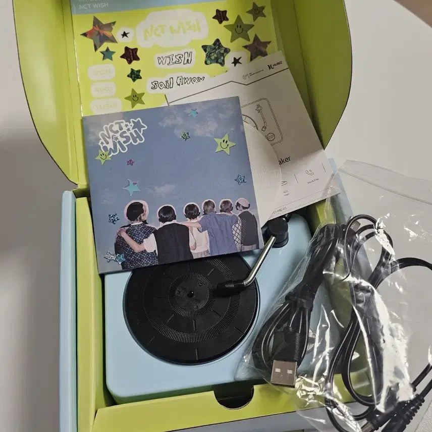 [BUNJANG] NCT WISH Turntable Bluetooth Speaker / 엔시티위시 턴테이블 블루투스 스피커