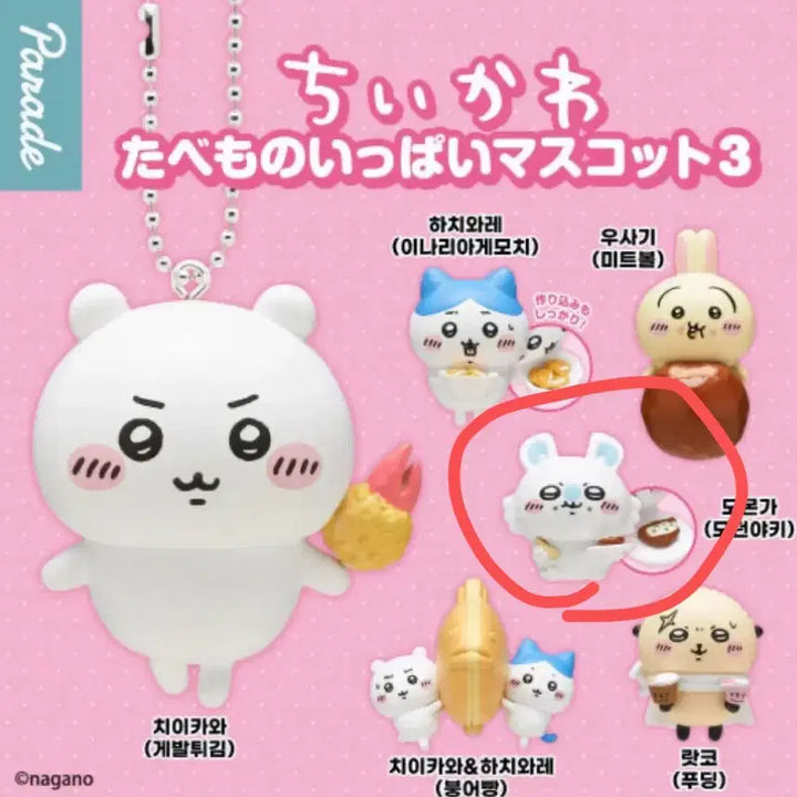 [BUNJANG] Chiikawa Tabemono Gacha Series 3 Momonga Figure / 치이카와 타베모노 가챠 3탄 (모몽가)