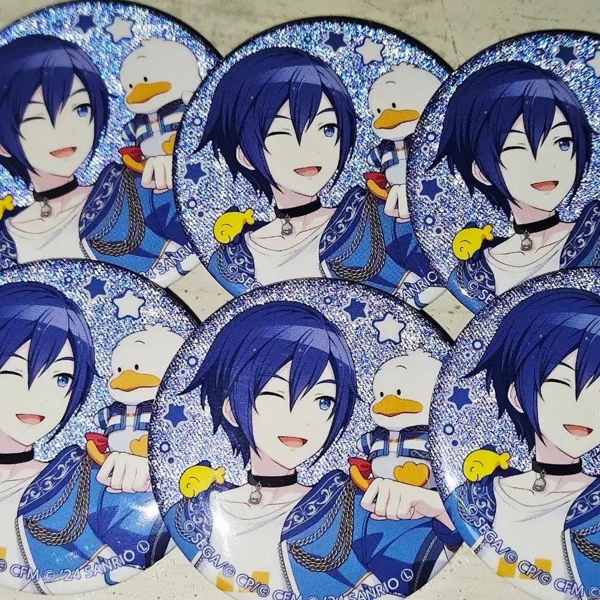 [BUNJANG] Vocaloid Kaito Sanrio Collaboration Can Badge Bundle Set / 보카로 프세카 카이토 산리오 콜라보 캔뱃지 6개 일괄