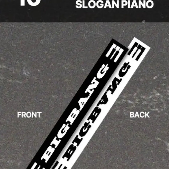 [BUNJANG] BIGBANG 20th Anniversary Prequel Exhibition MD Long Towel Slogan / 빅뱅 20주년 프리퀄 전시 MD 롱타월 슬로건 피아노 새상품 판매합니다.