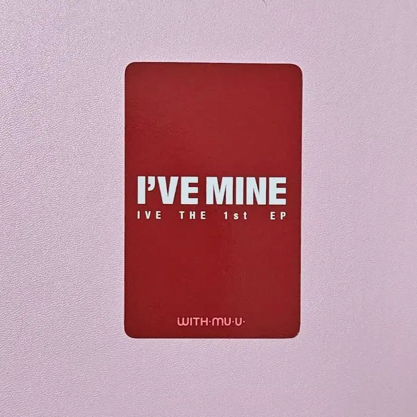 [BUNJANG] IVE Jang Wonyoung Mine WITHMUU POB Photocard / 아이브 장원영 마인 위드뮤 미공포 포카