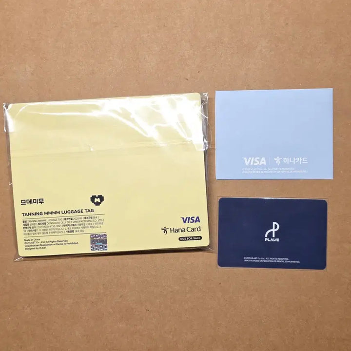 [BUNJANG] PLAVE Hana Card 2nd Edition POB Photocard + Mmemoimoo Luggage Tag / PLAVE 플레이브 하나카드 2차 특전포카 + 므메미무 러기지택