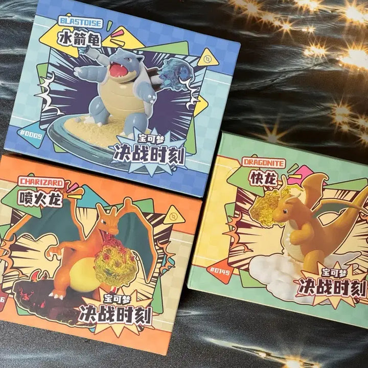 [BUNJANG] Charizard, Blastoise, Dragonite Figure Set / 리자몽, 거북왕, 망나뇽 피규어