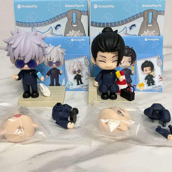 [BUNJANG] Jujutsu Kaisen Model Kit Gojo &amp; Geto (Opened, Displayed) / [개봉전시] 주술회전 모델킷 고죠&amp;게토 판매