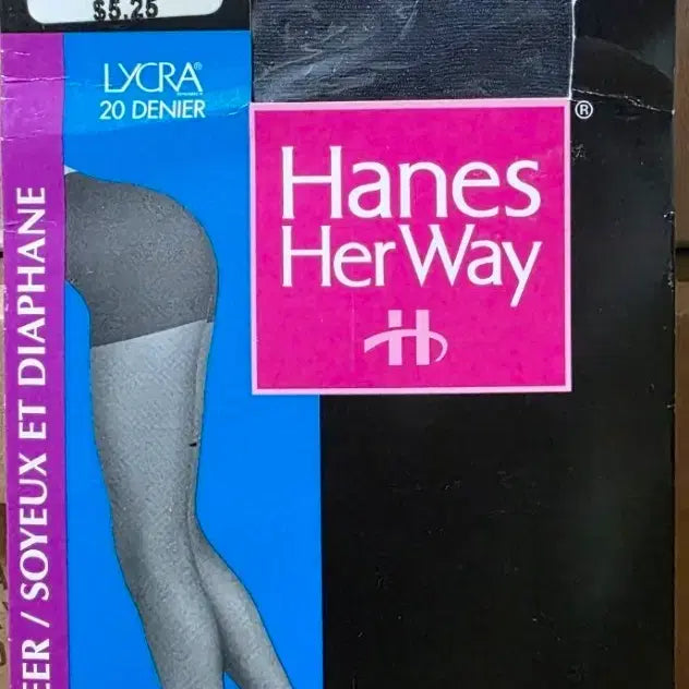 [BUNJANG] Vintage Hanes Her Way Satiny Control Top 20 Denier Stockings / 빈티지Hanes HerWay스타킹20D