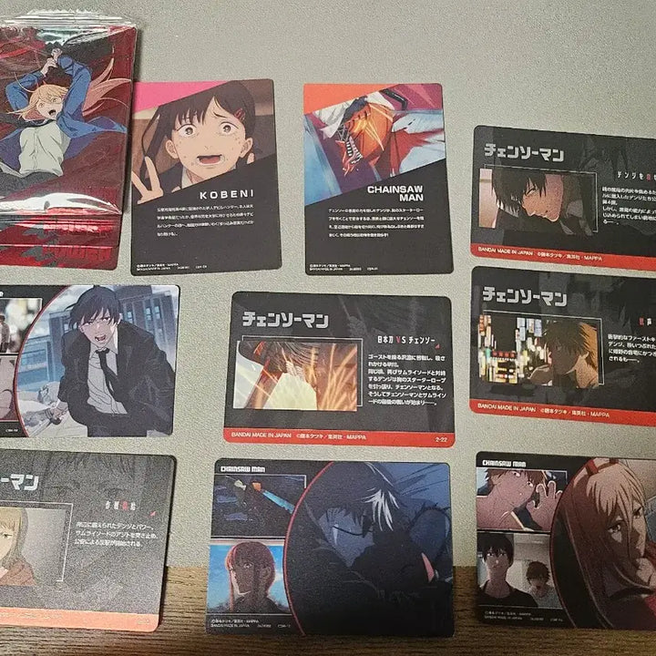 [BUNJANG] Chainsaw Man Official Card Goods Bundle Set (12 Cards) / 체인소맨 공식 카드 굿즈 12장 일괄