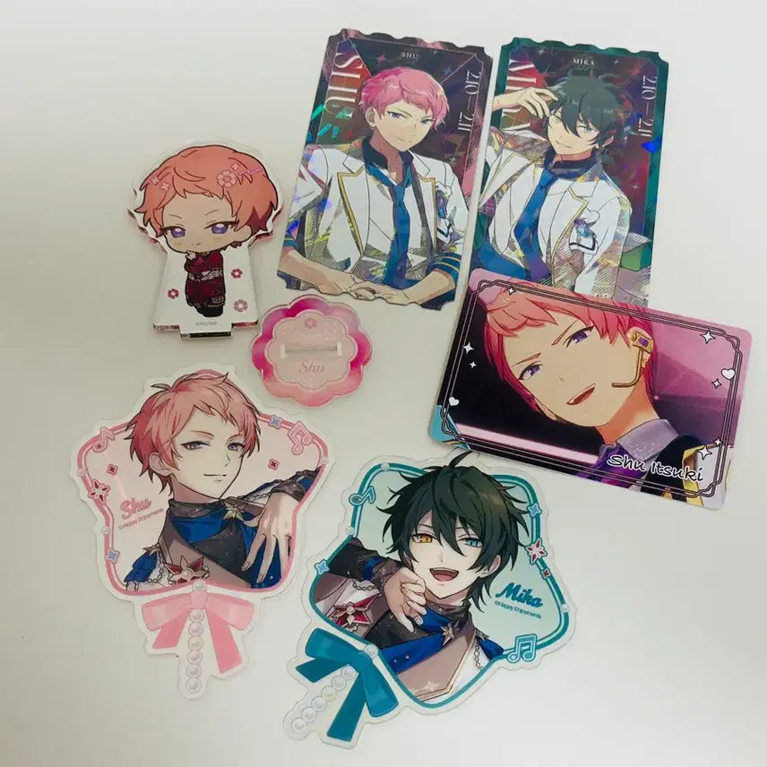 [BUNJANG] Ensemble Stars! Valkyrie Shu &amp; Mika Starry Pony Bundle Set / 앙스타 발키리 스타포니 모펀 슈 미카 굿즈 일괄