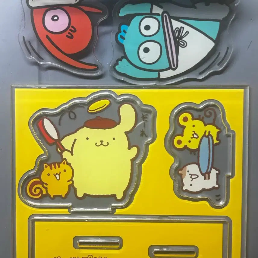 [BUNJANG] Sanrio Hangyodon Pompompurin Acrylic Stand Bundle Set / (일괄) 산리오 한교동 폼폼푸린 아크릴 스탠드