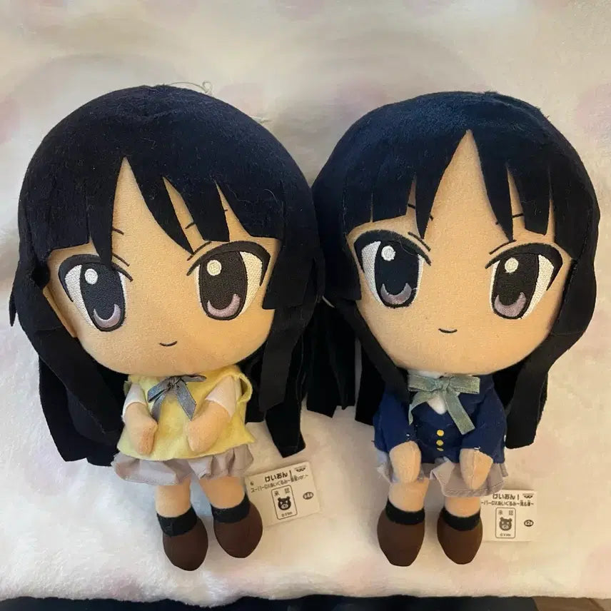 [BUNJANG] K-ON! Mio Akiyama Doll (Winter &amp; Summer Uniform Versions) Bundle Set / 잠시할인))일괄) 고전 케이온 미오 인형 봉제인형 동복버전 하복버전 미소녀