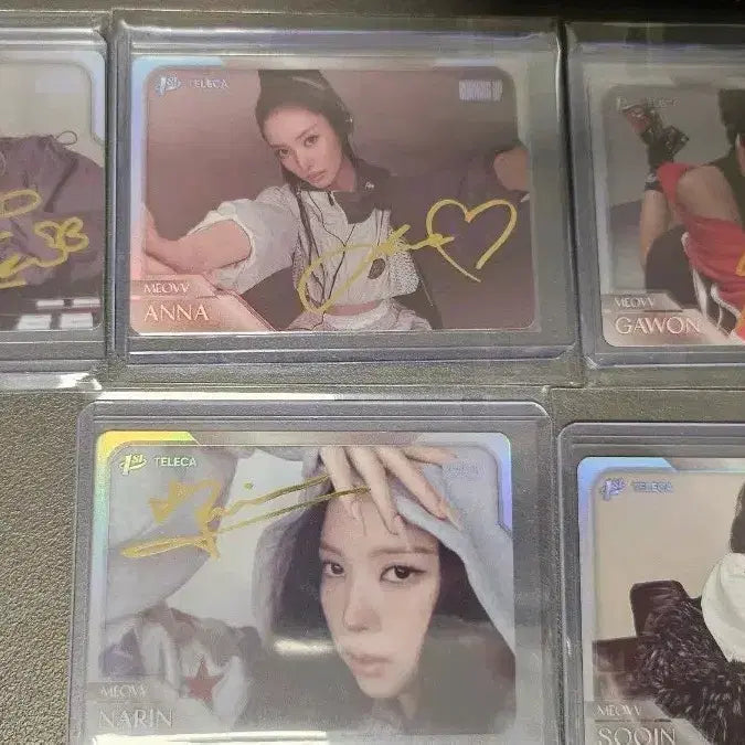 [BUNJANG] Tererka Miyao Signed Print Card Set (5 Types) / 테레카 teleca 미야오 인쇄사인 카드 5종 세트 팝니다.