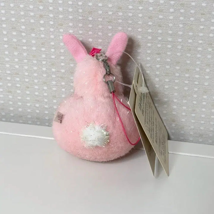 [BUNJANG] Monchhichi Mini Keyring - Sparkly Rabbit Snowman / 반짝이 토끼 눈사람 몬치치 미니키링