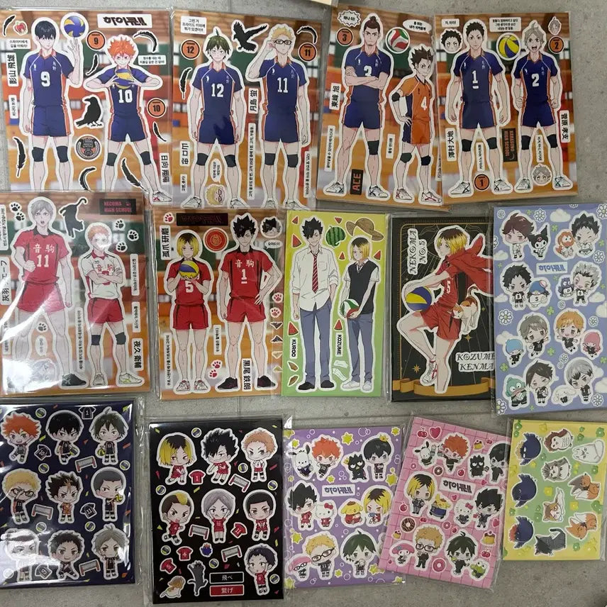 [BUNJANG] Haikyuu!! Sticker Set (100+ Pieces) / 하이큐 스티커 세트 100장 이상