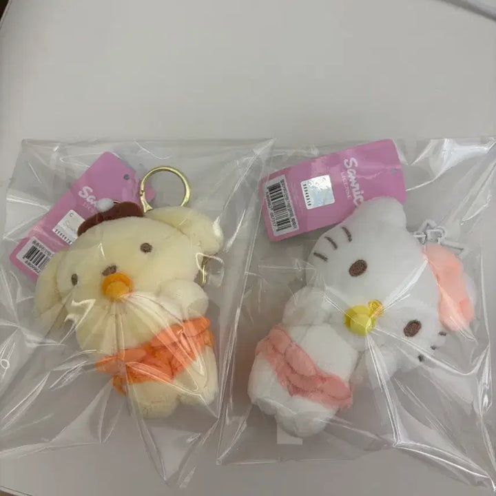 [BUNJANG] Sanrio Genuine Baby Pacifier Keychain - Hello Kitty &amp; Pompompurin / 산리오 정품 베이비 쪽쪽이 키링 키티 폼폼푸린