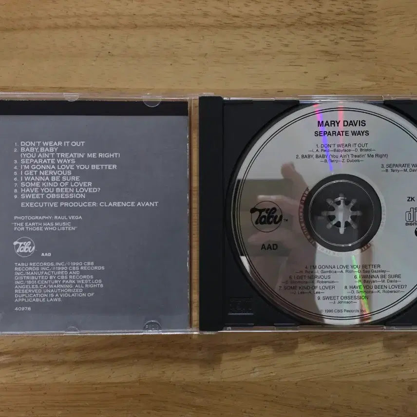 [BUNJANG] Mary Davis Separate Ways US First Press CD / CD 음반 Mary Davis 메리 데이비스 - Separate Ways 미국반