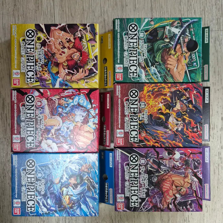 [BUNJANG] One Piece Card Japanese Edition Starter Deck Set (6 Types, Sealed) / 원피스카드 일본판 스타터덱 6종 1세트 미개봉