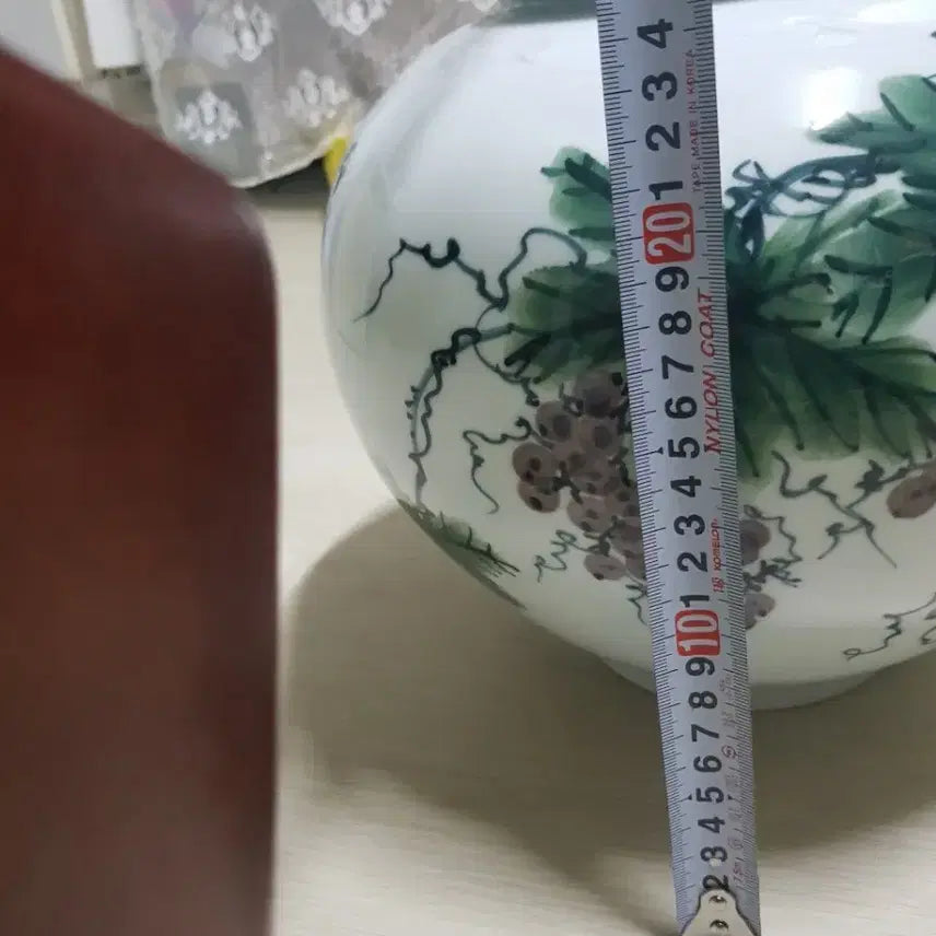 [BUNJANG] Doyeong Grape Moon Motif Ceramic Jar / 도영 포도 문 주기도문 도자기 항아리